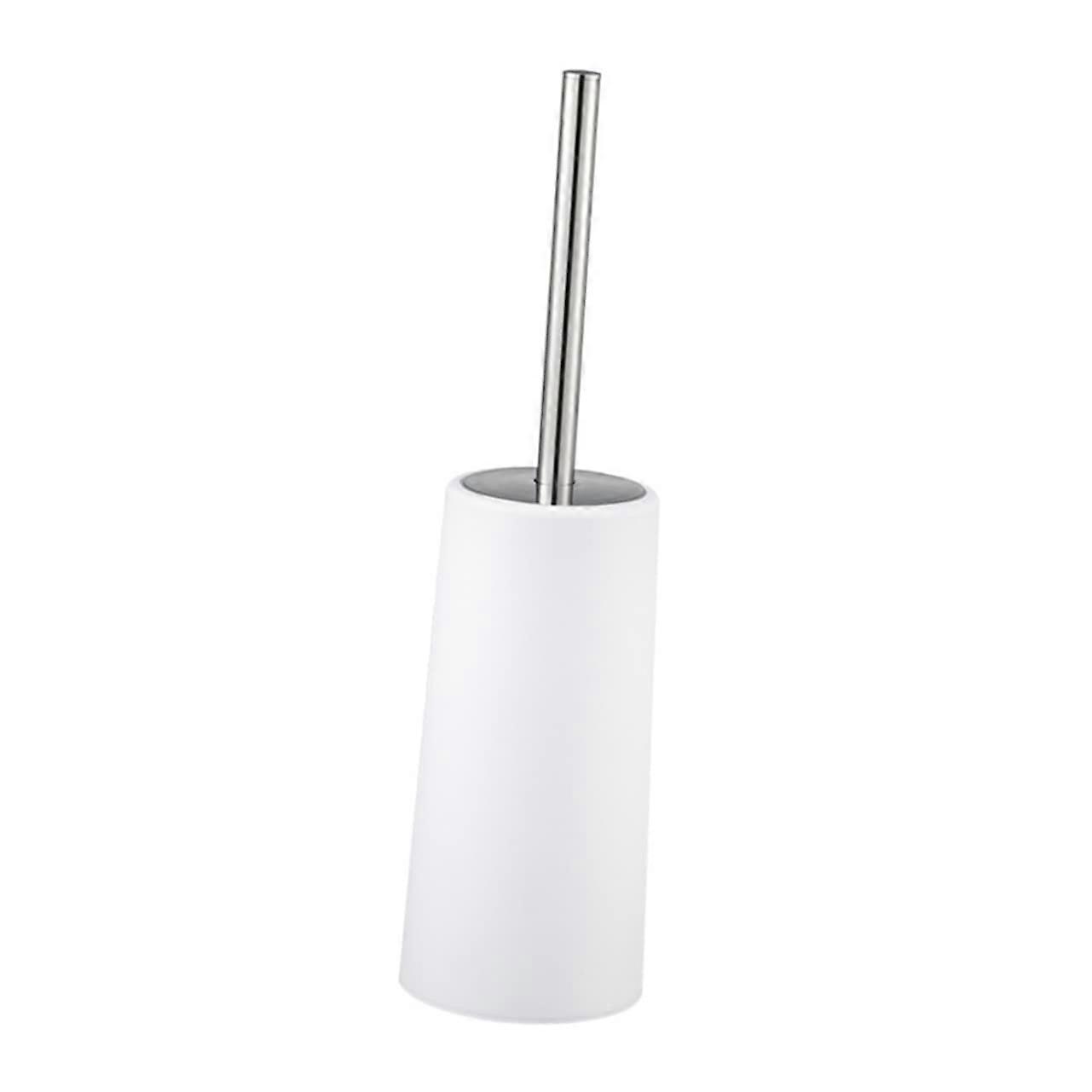 Toilet Brush with Soft Bristles and Long Handle in Elegant Holder Box for Bathroom Cleaning