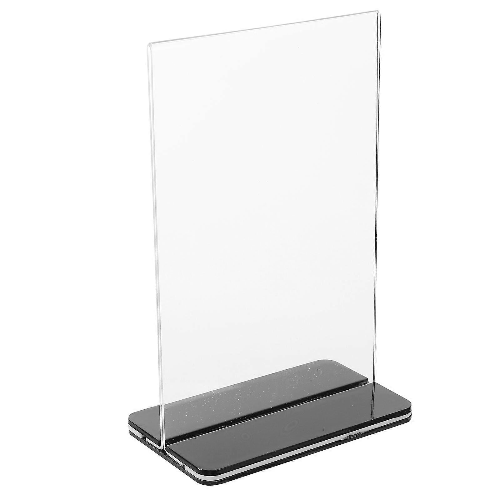 Clear Acrylic Sign Holder for Display 3Pcs T Shape Double Sided Holders