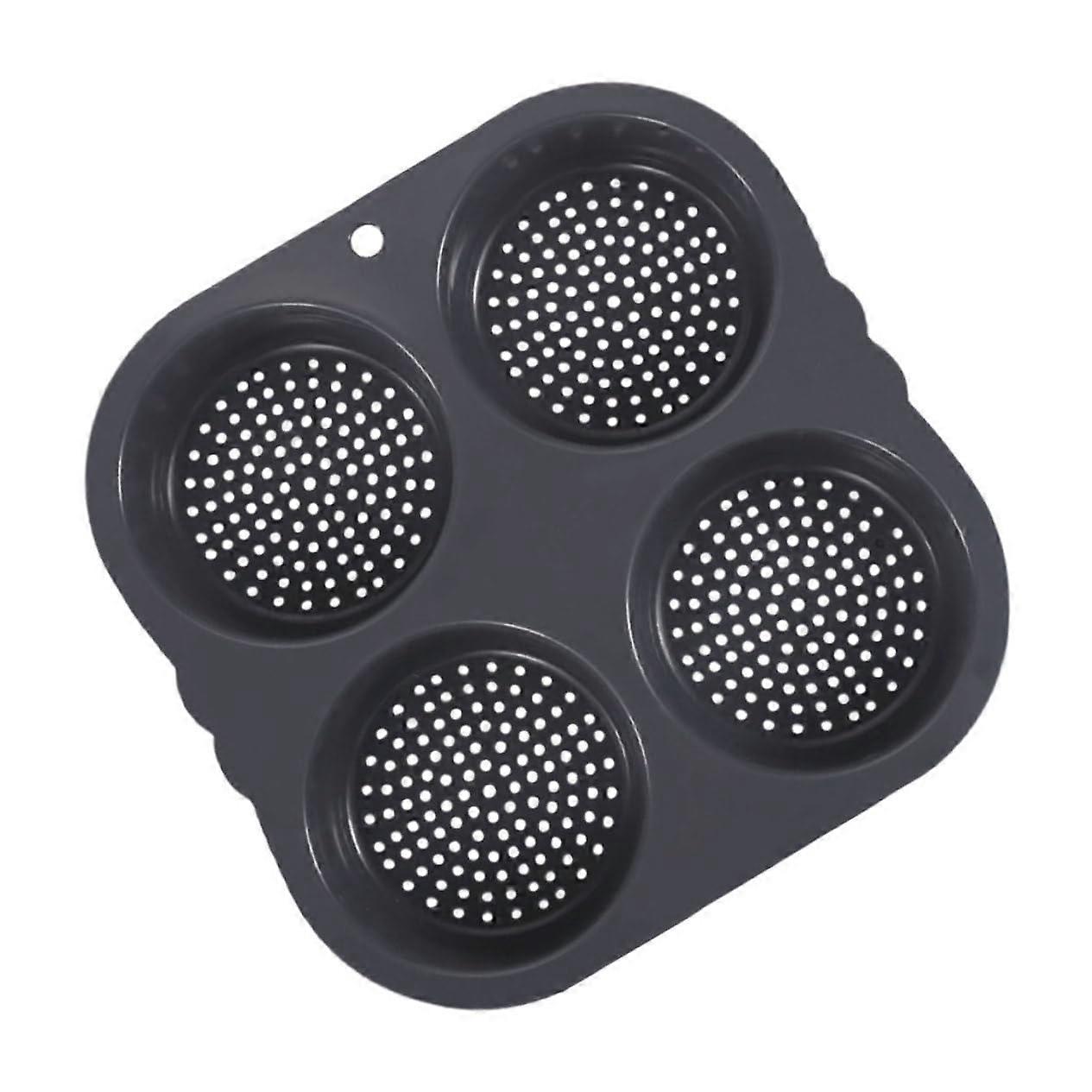 Silicone Hamburger Bun Baking Mold Nonstick Pan for Homemade Breads and Artisan Toast
