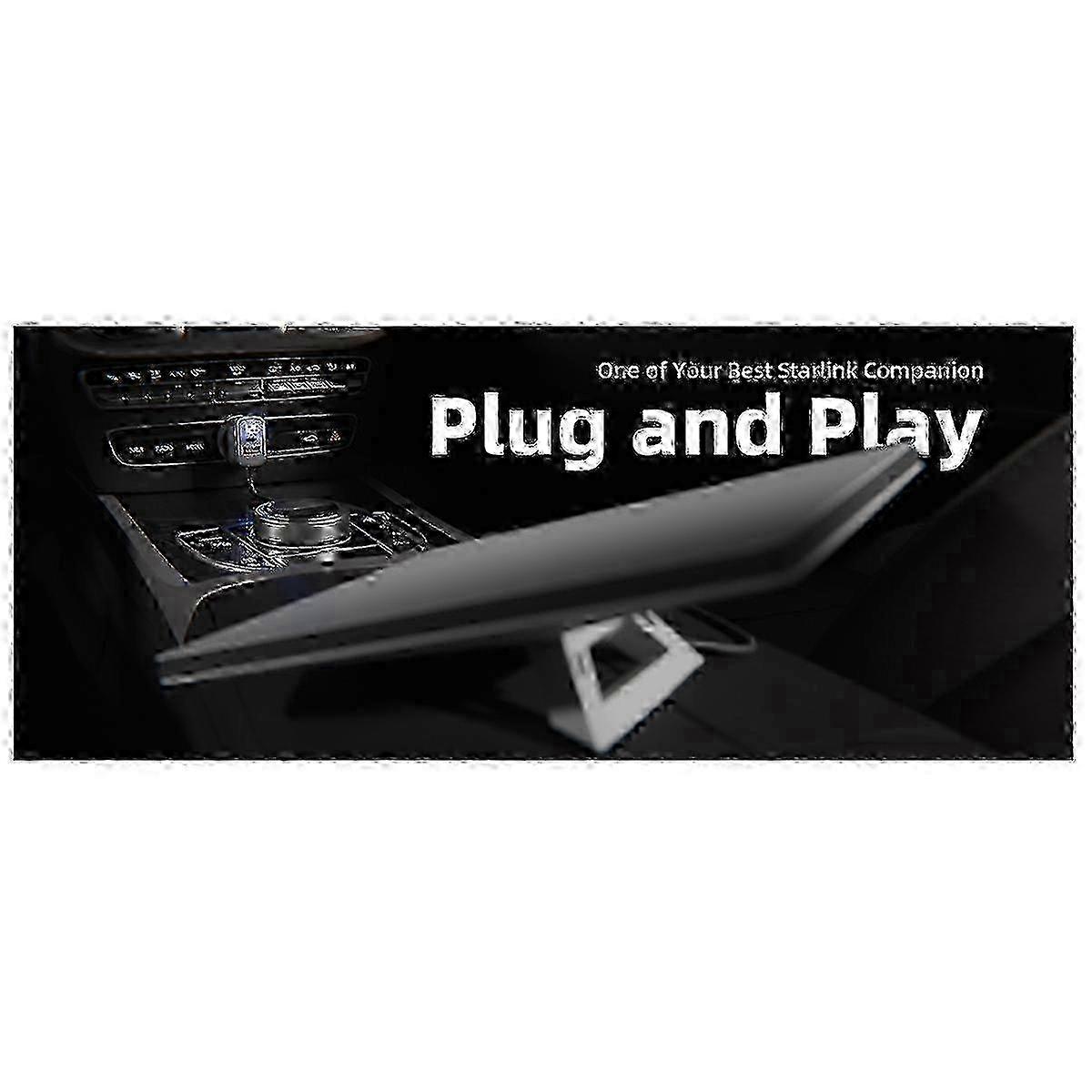 Starlink Mini 100W 12V-24V Car Cigarette Lighter to DC Power Cable with USB-C Adapter for 2025