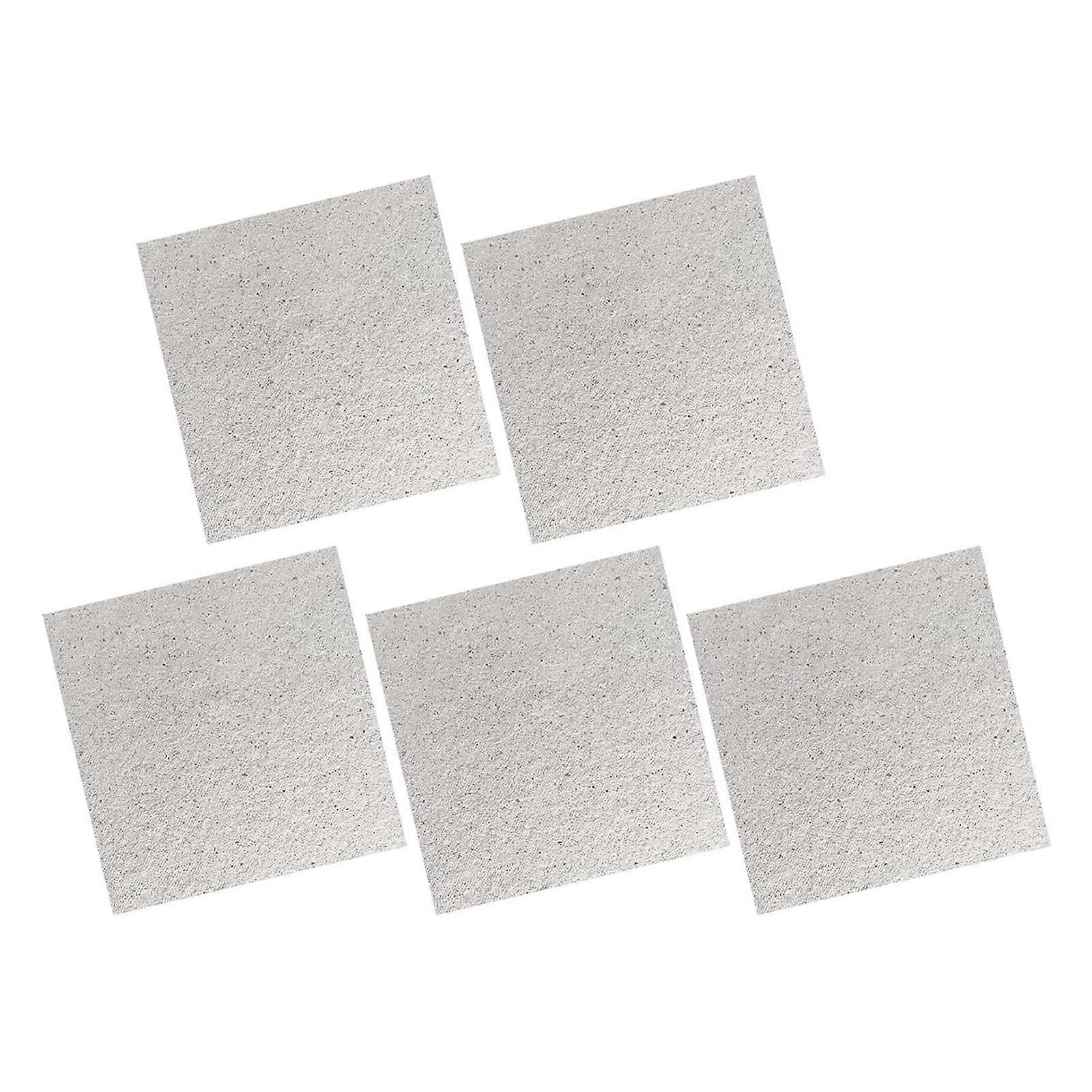 5Pieces Replacement Plates Thickened Sheets Microwave Oven Mica Sheet Waves Guide Cover Plate for Efficient Heating Multicolor