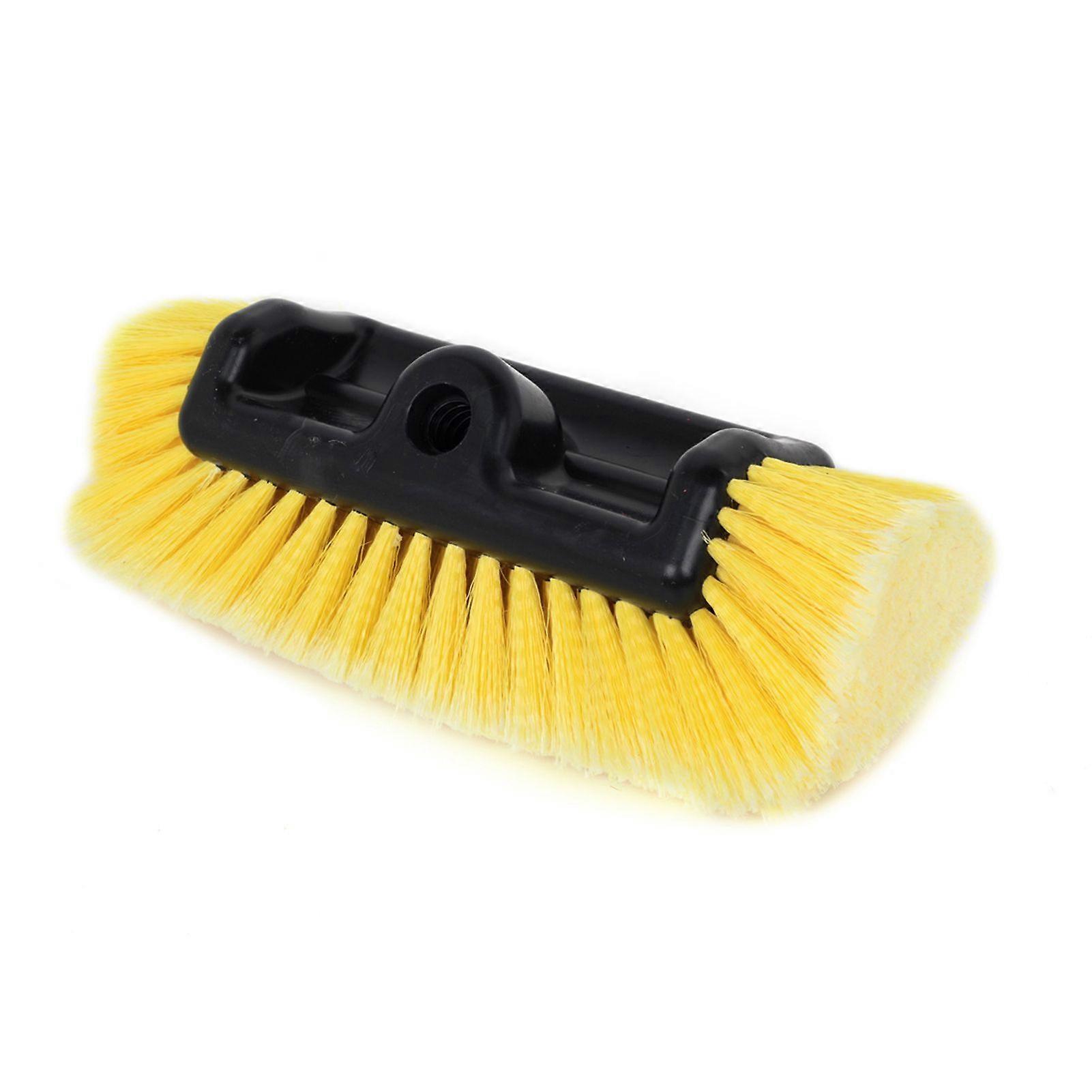 Mengxi Car Cleaning Brush with Soft Synthetic Bristles Telescopic Handle Built-in Hose Attachment Car Wash Brush