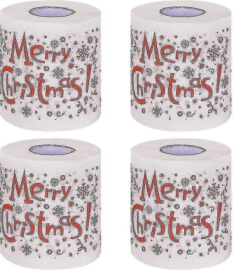 Joulun WC-paperi, jouluteema WC-rullat Koti Kylpyamme WC Rulla paperi Hauska uutuus WC-paperi Joulukirje WC-paperi jouluksi