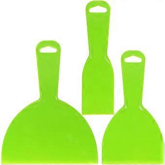 3PCS Multifunctional Hot Bed Scrapper Ergonomic 3D Printing Residue Removal Tool Shovel 3D Printer Accessories (Light Green)