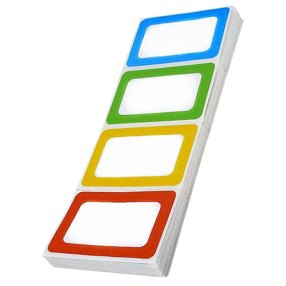 Self-Adhesive Name Tags Name Tag Stickers for Decor 200Pcs Multi