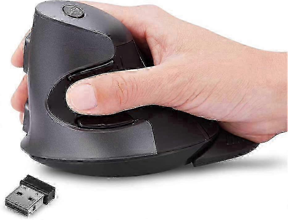 2025 2023 - Vertical Mouse, Wireless Ergonomic Mouse, 3 Adjustable Dpi (800-1200-1600 Dpi), 6 Buttons