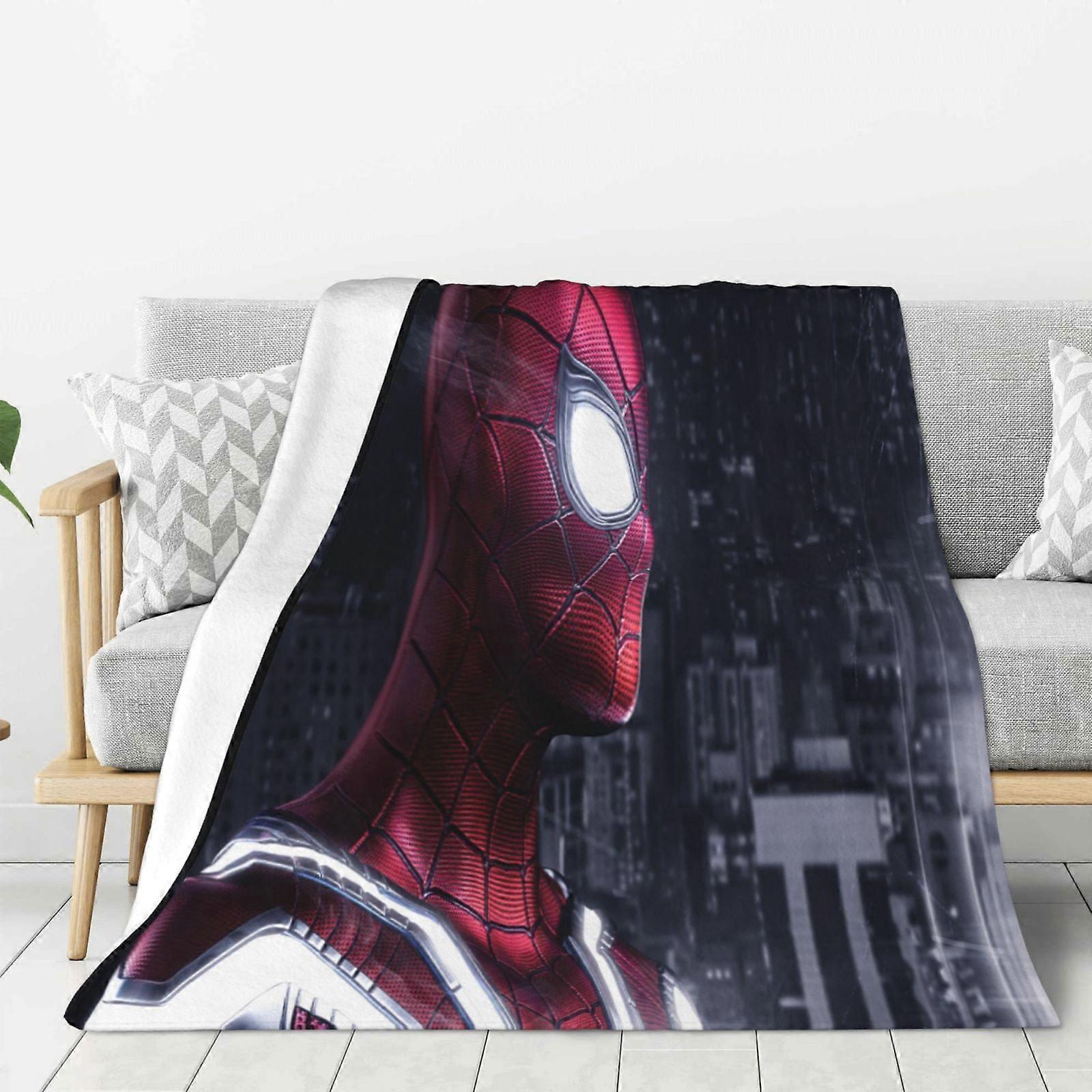 Spider-Man fleecefilt Supermjuk, mysig pläd, barnsängkläder - Supermjuk 100x75 cm
