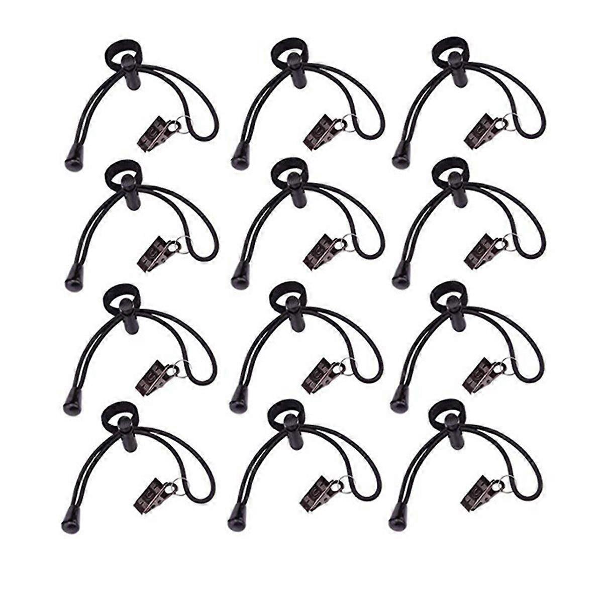 12pc Heavy Duty Spring Clamps Backdrop Clips Kit Adjustable Elastic Clamps Holders for Video Studio