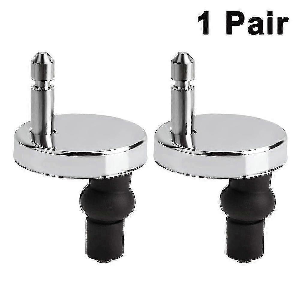 Replacement toilet seat hinges for easy install - 1 pair universal