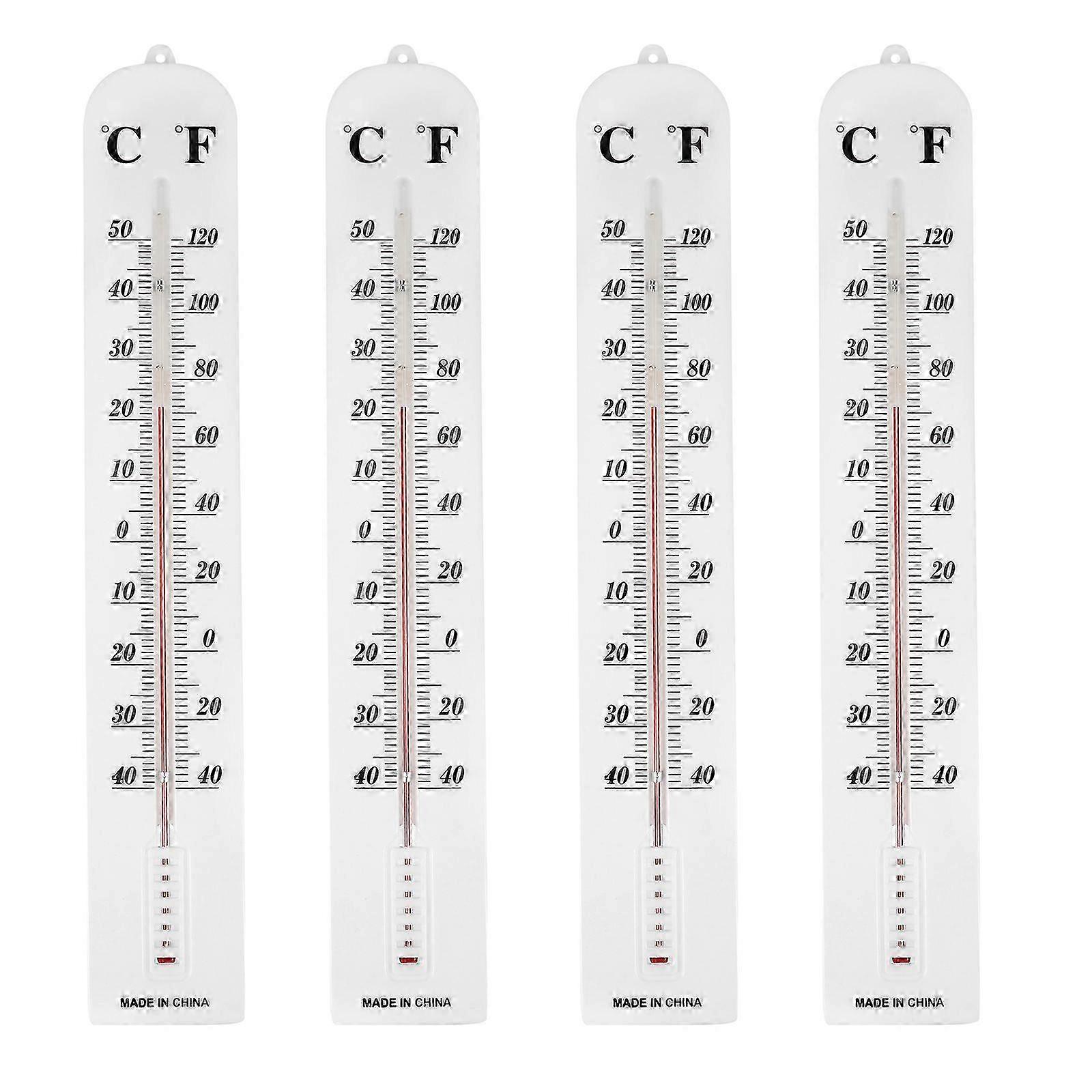 4pcs Thermometers Plastic Panel Teaching Thermometers Special Measuring Tools