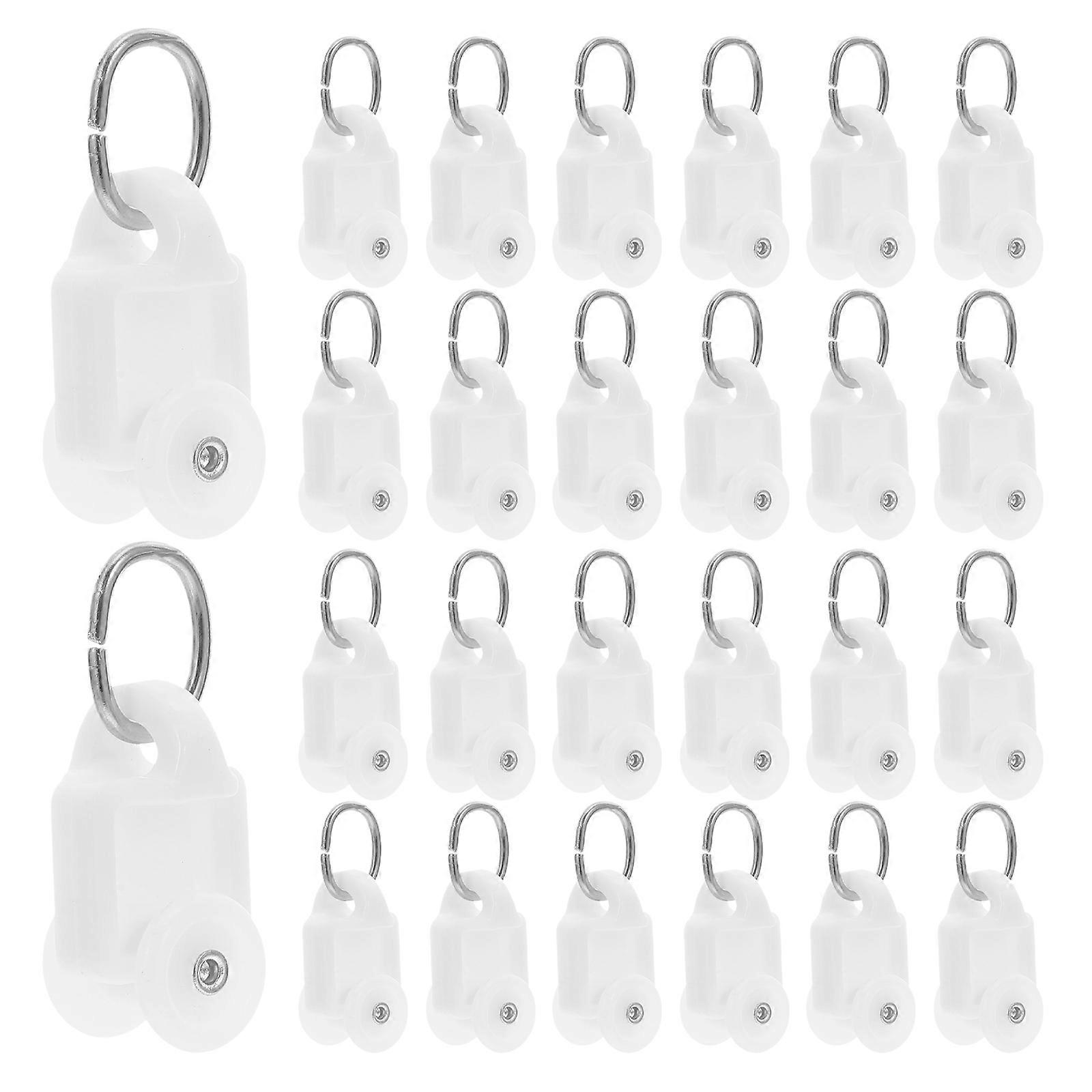 Curtain Track Roller Gliders for Ceiling Mounted Curtain 100Pcs Set