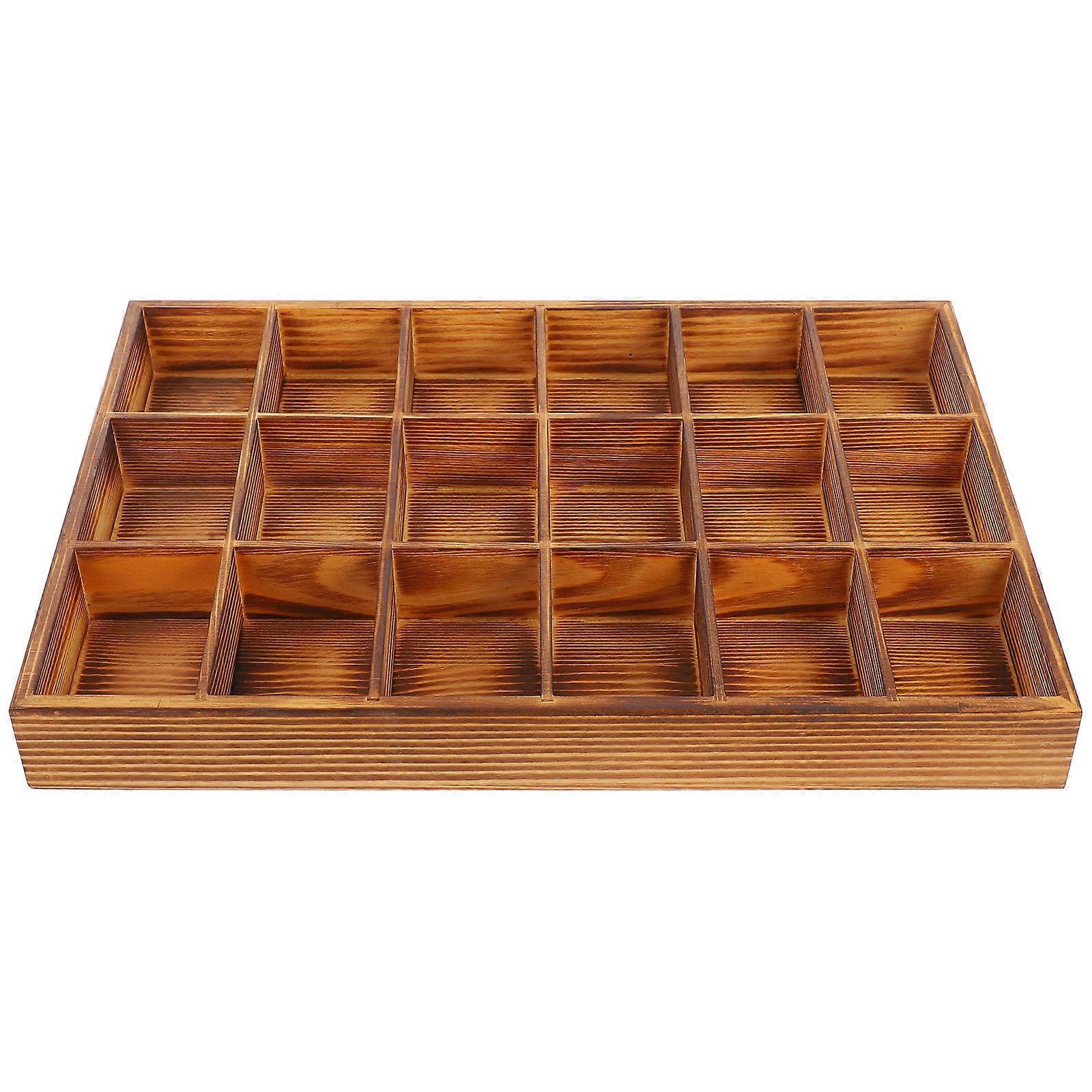 Wood Closet Drawer Divider Storage Organizer for with Multi Compartments