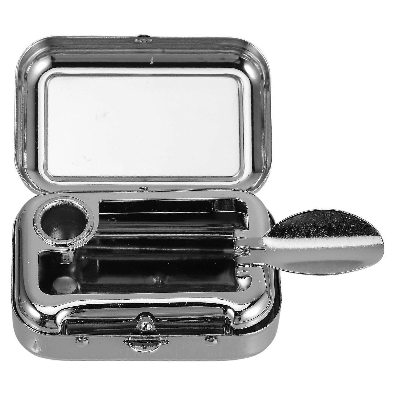 Portable Pocket Ashtray Stainless Steel Windproof Ashtray for Camping