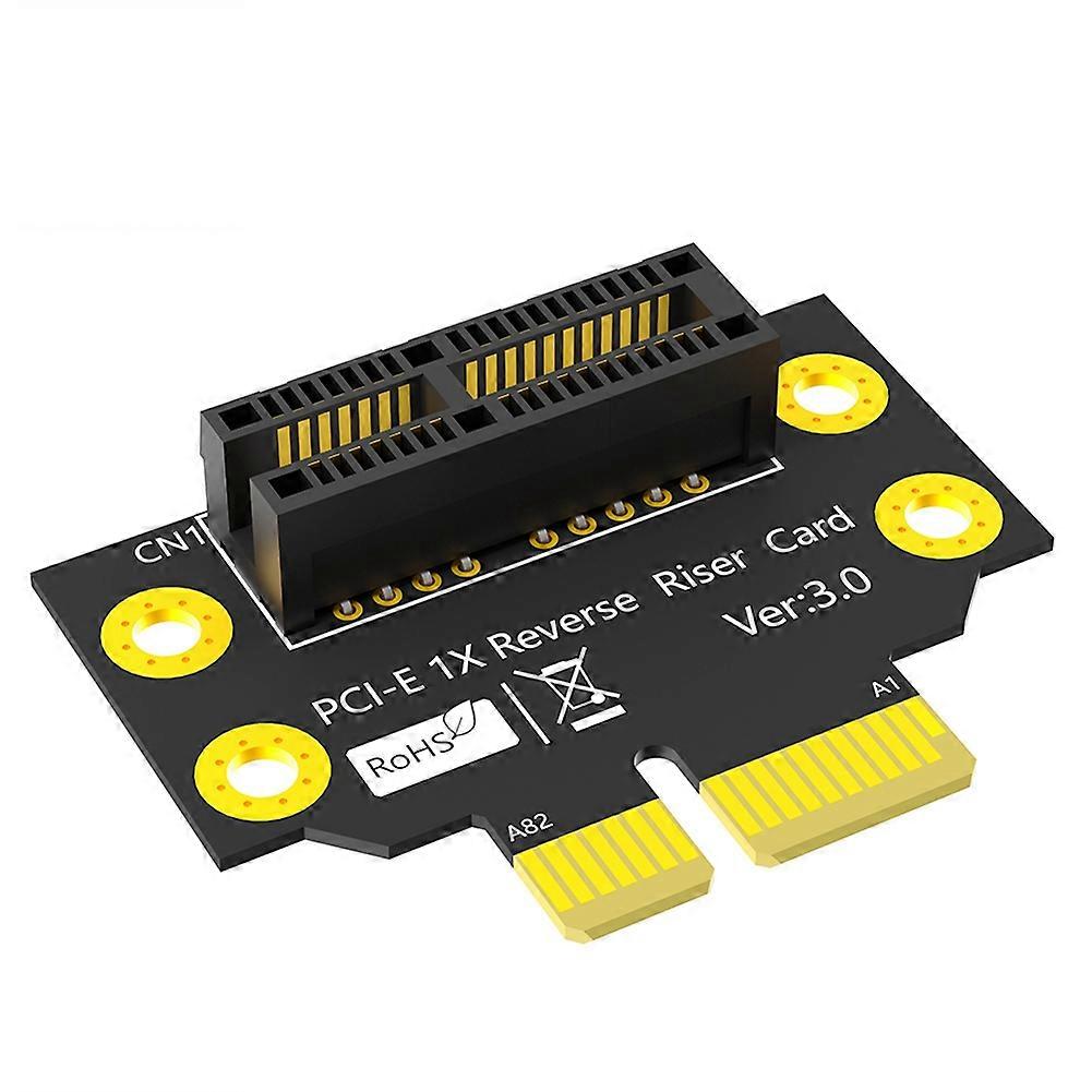 PCI-E 1X 3.0 90 Degree Reverse Male to Female Riser Card for 2U Server (Installation Direction Towards CPU)