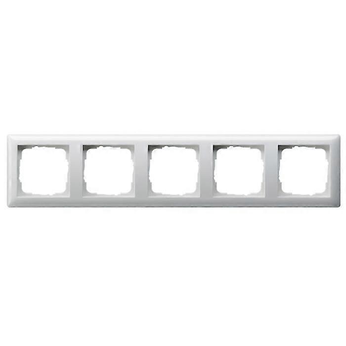Gira 021503 Finishing Frame 5 Sockets (Glossy White)