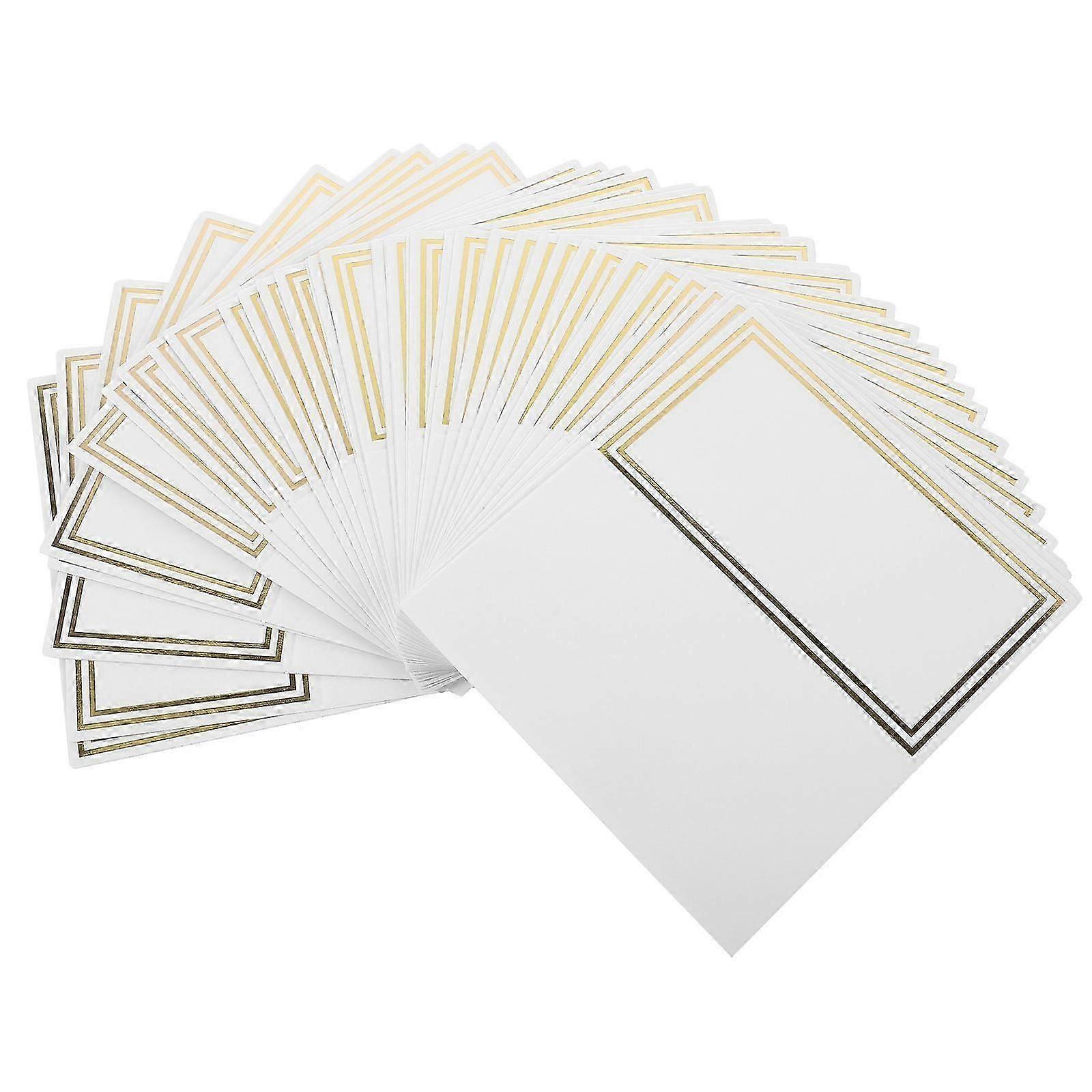 Rectangular Place Cards For Wedding And Party Events White Seat Assignment Cards 100 Pcs