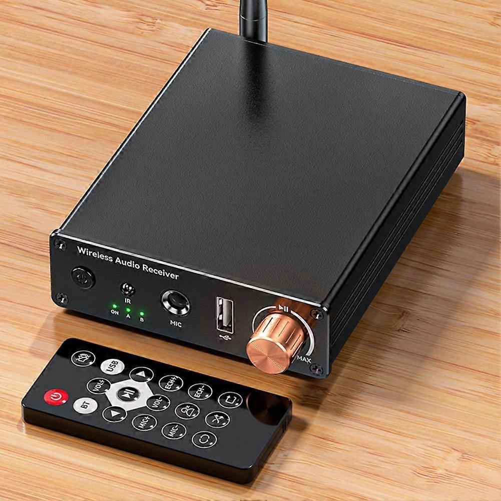 Bluetooth 6.0 Car Audio Adapter Wireless Receiver U-Disk Support 6.5MM Output for Karaoke Amplifies Music in Speakers