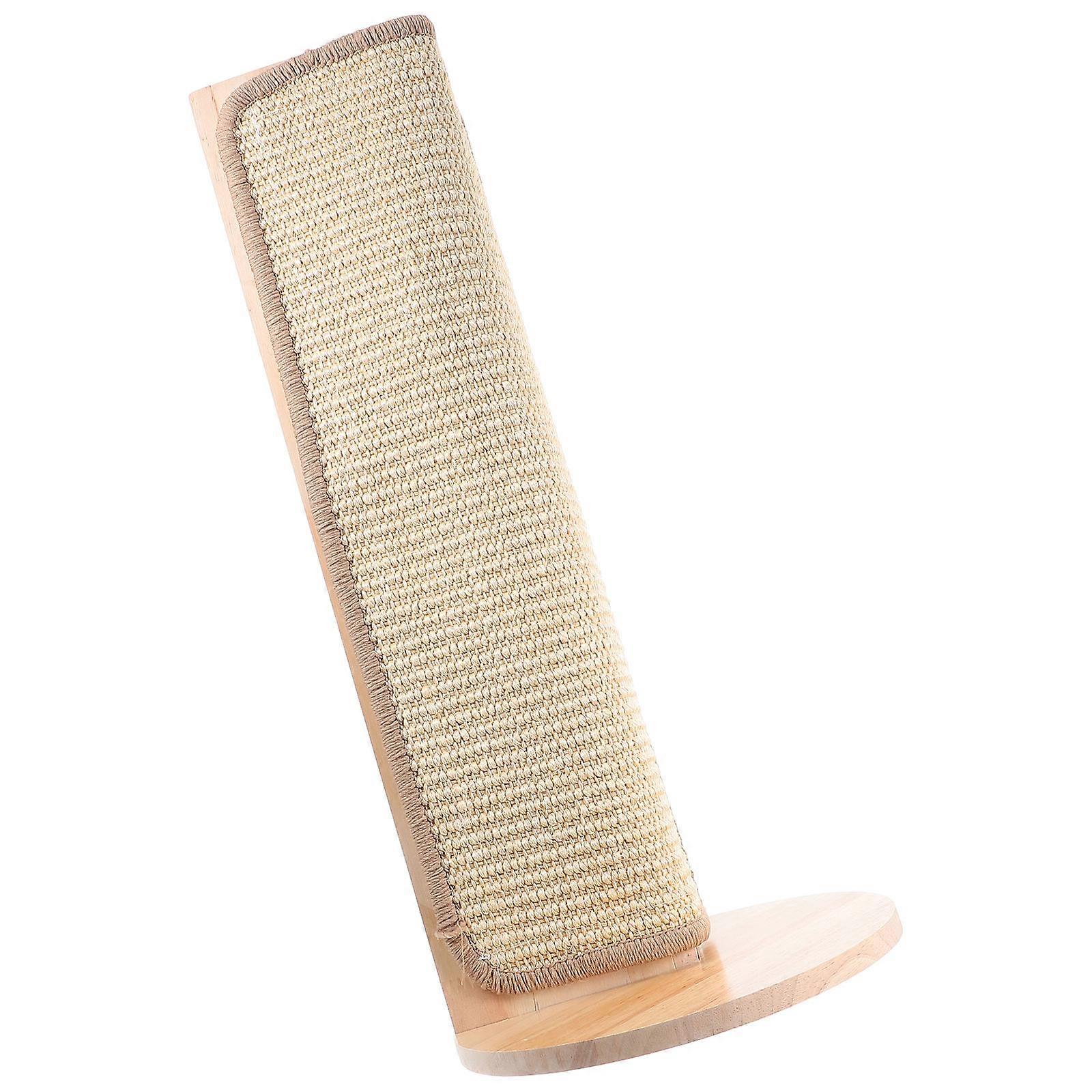 Hemoton Cat Scratcher Post Scratching Board Protective Mat
