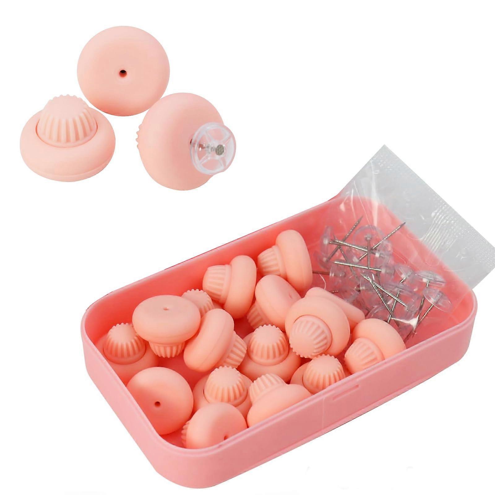 AntiSlip Duvet Cover Clips Bedding Fasteners with Safety Pins for Secure Comforter and Sheets Pink