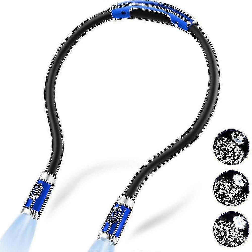 Neck-mounted reading lamp - black