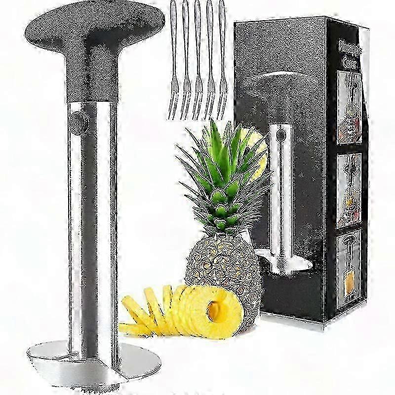 Upgraded Pineapple Cutter with Reinforced Thick Stainless Steel Blade - Sharp & Efficient