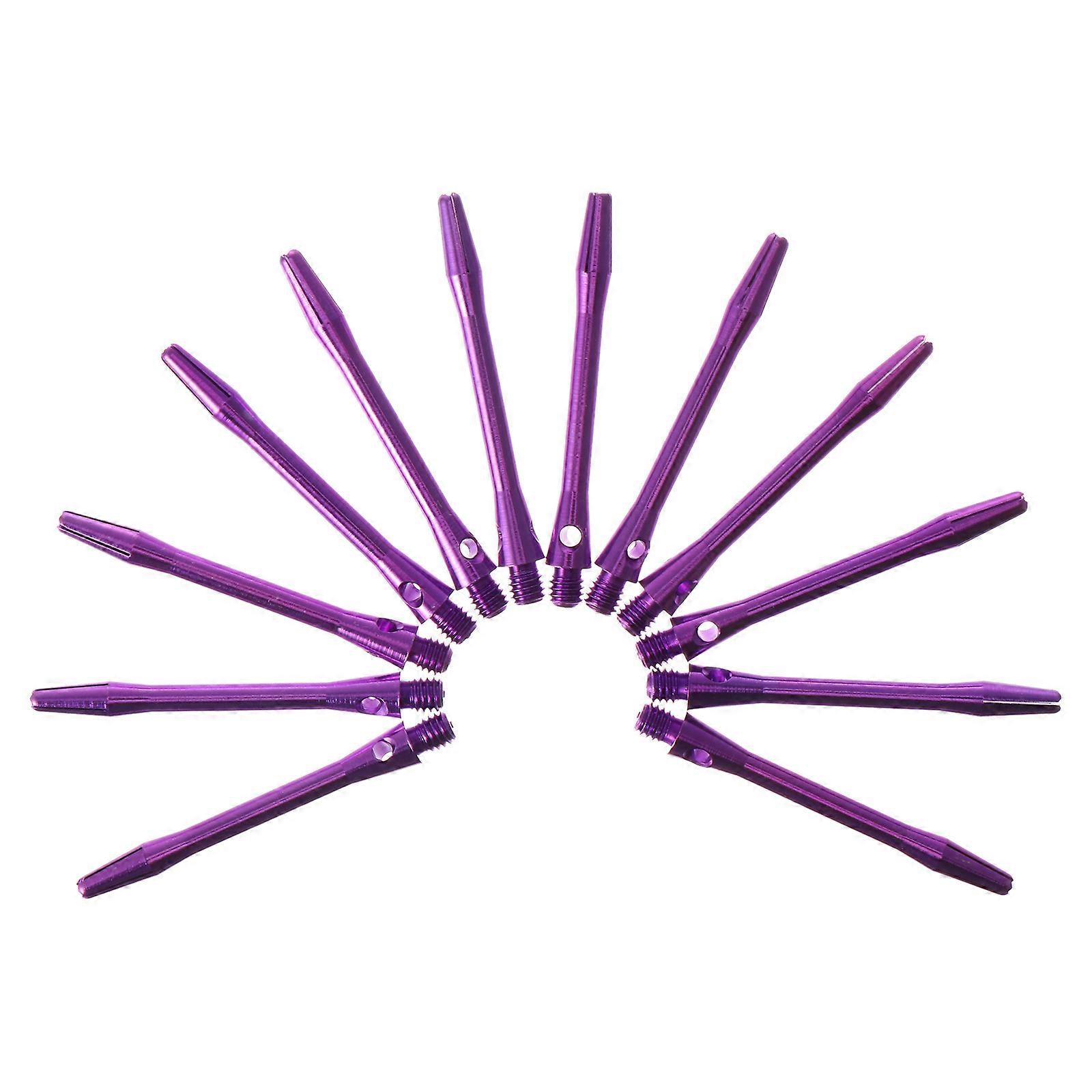 Purple 12Pcs Dart Shaft Accessories for Throwing Thread Shafts