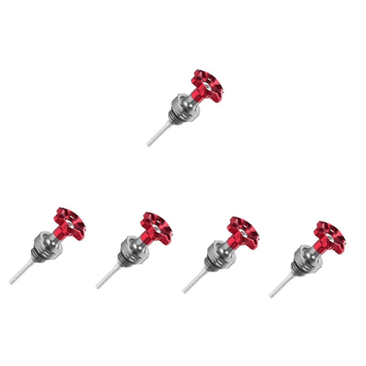 5pcs Aluminum Alloy Motorcycle Oil Level Gauge for ATV and Scooter with Durable Accurate Indicator