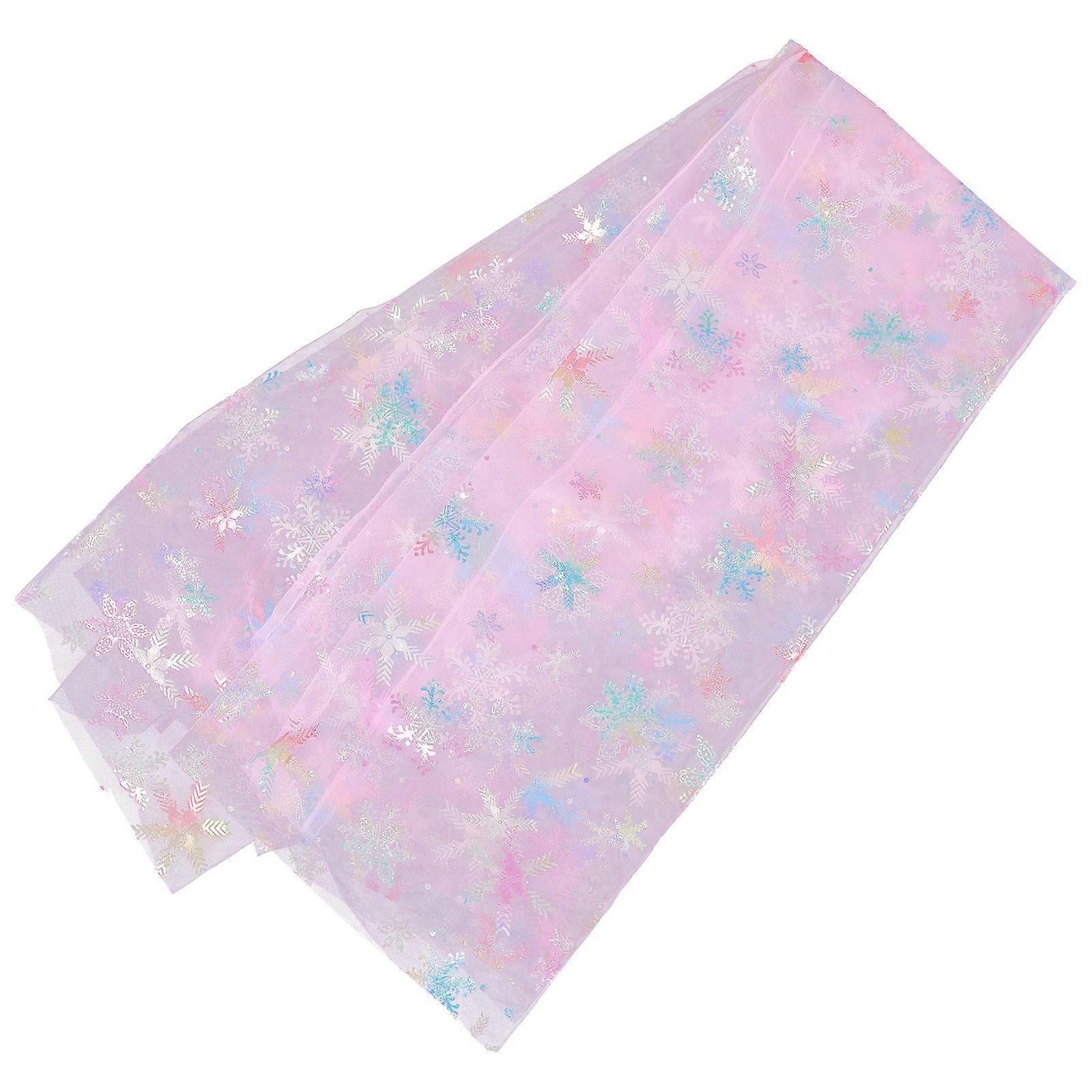 Delicate Snowflake Fabric Sewing Fabric for Dress 2 Sheets