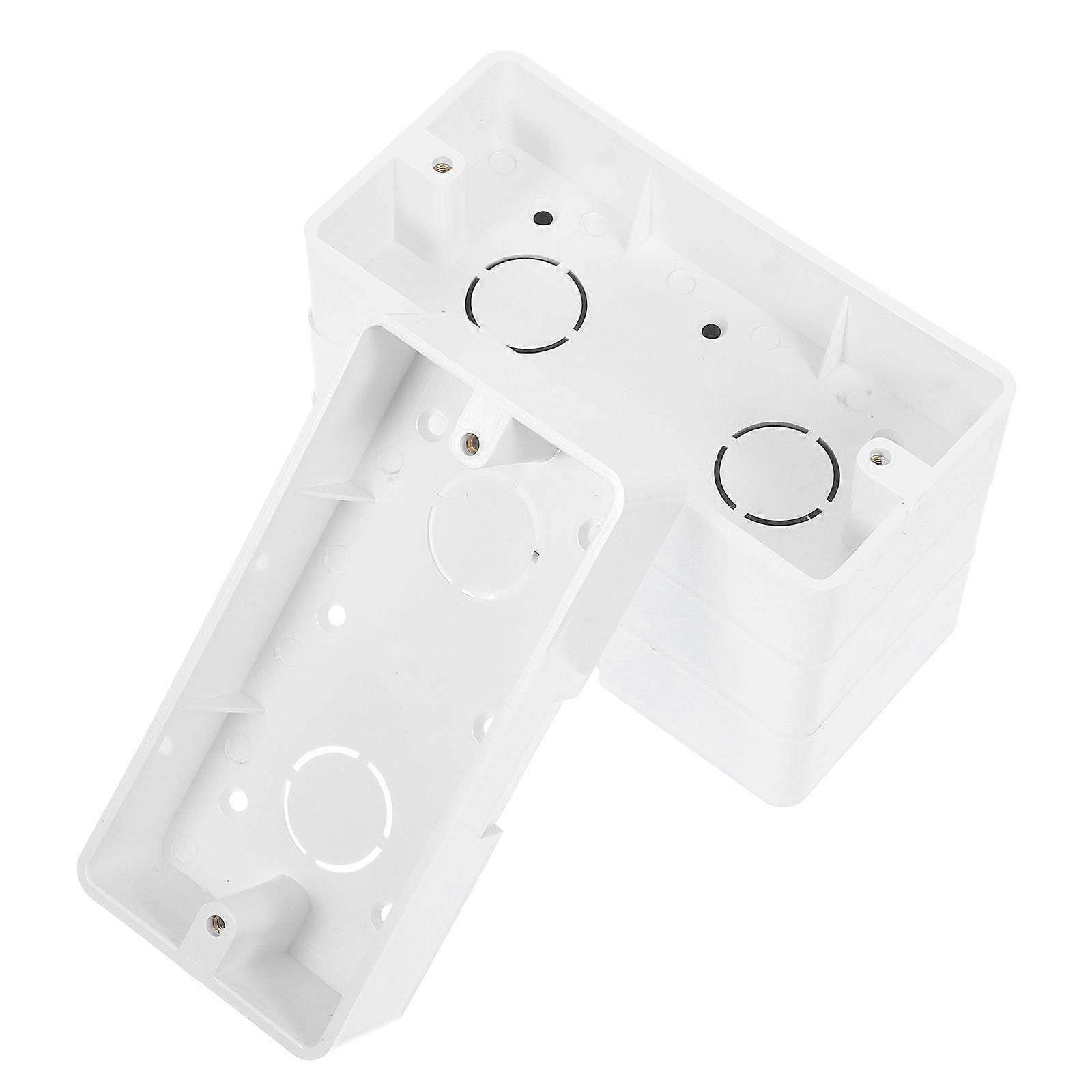 Wall Electrical Box for Connecting 4Pcs Plastic Surface Mount Socket Plate
