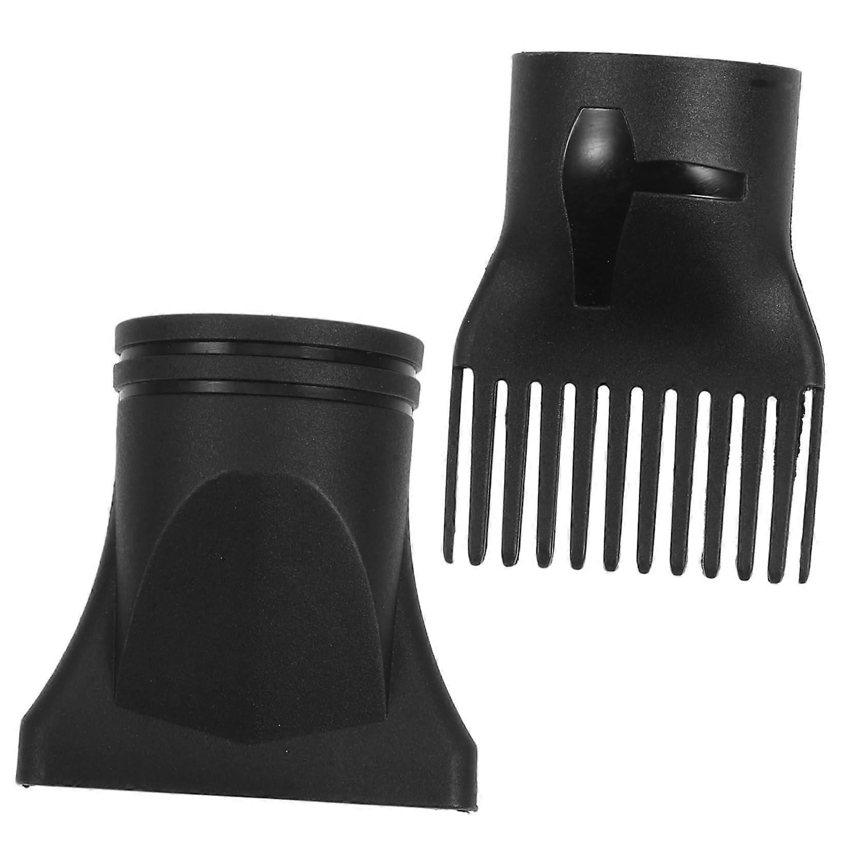 Universal Hair Dryer Nozzle and Diffuser Set 2pcs Heat Resistant for Styling and Volume