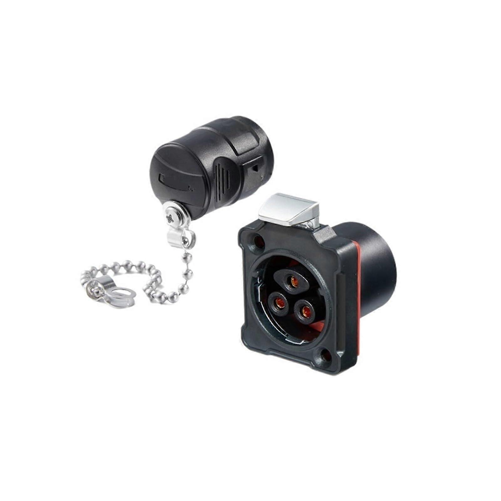 Aviation Connector 3Pin Plastic Locking Wire Plug and 5V Female Base Socket for Reliable Power