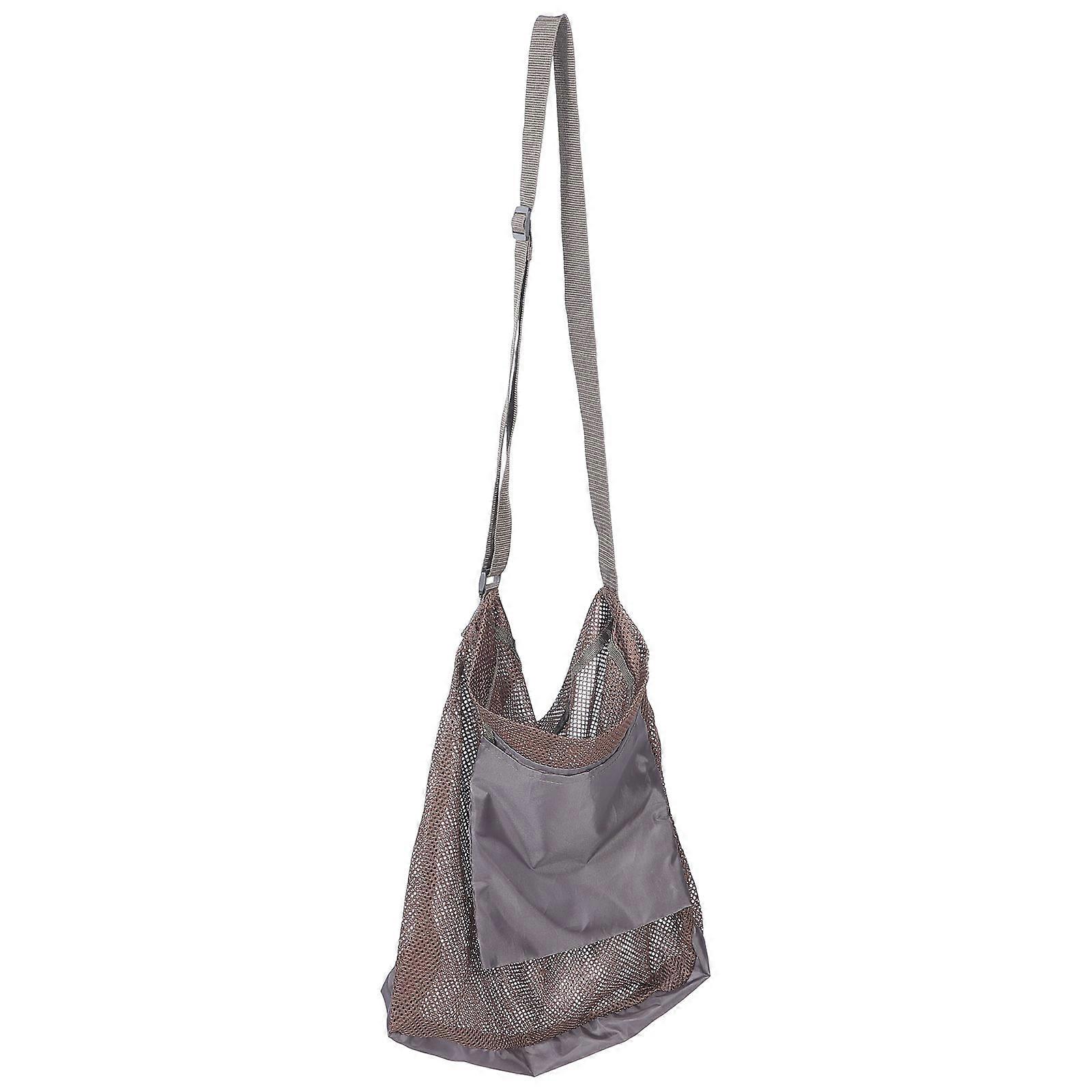 Mushroom Foraging Shoulder Bag for Storage with Mesh