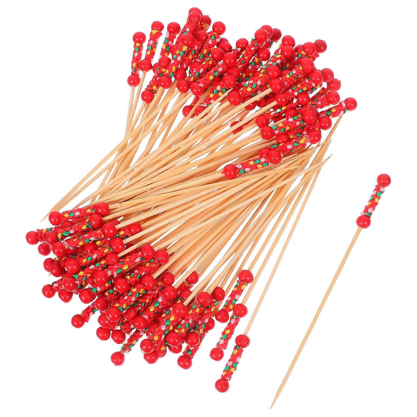 Cocktail Fruit Appetizer Drink Picks Sticks Friendly Safe Use 100Pcs