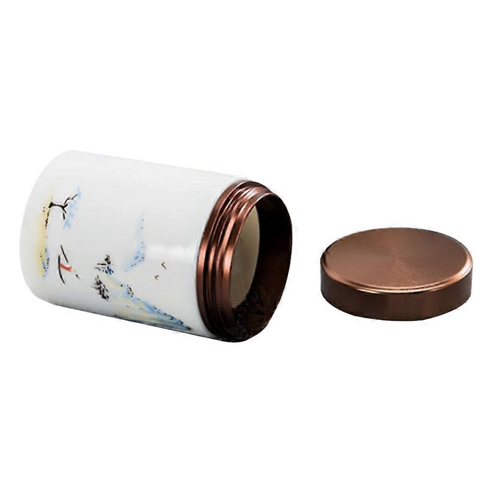 Tea Can Storage Tank Compact Appearance Dust- Room Display 1Pcs