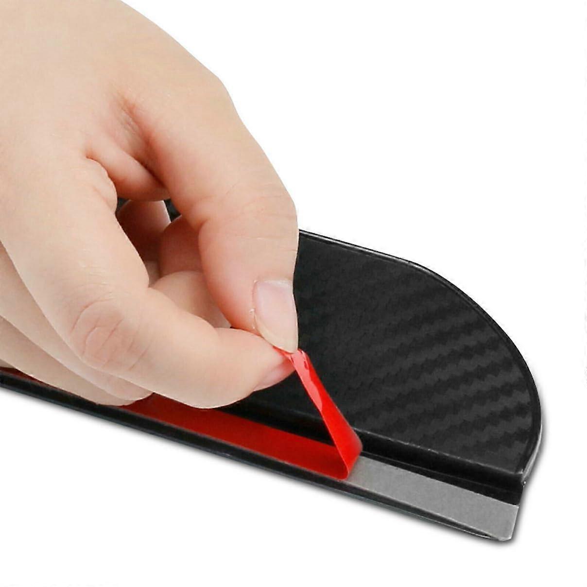 Car Mirror Rain Guard Visor 2 Pack, Scratch Protection and Glare Reduction, Easy Install ABS