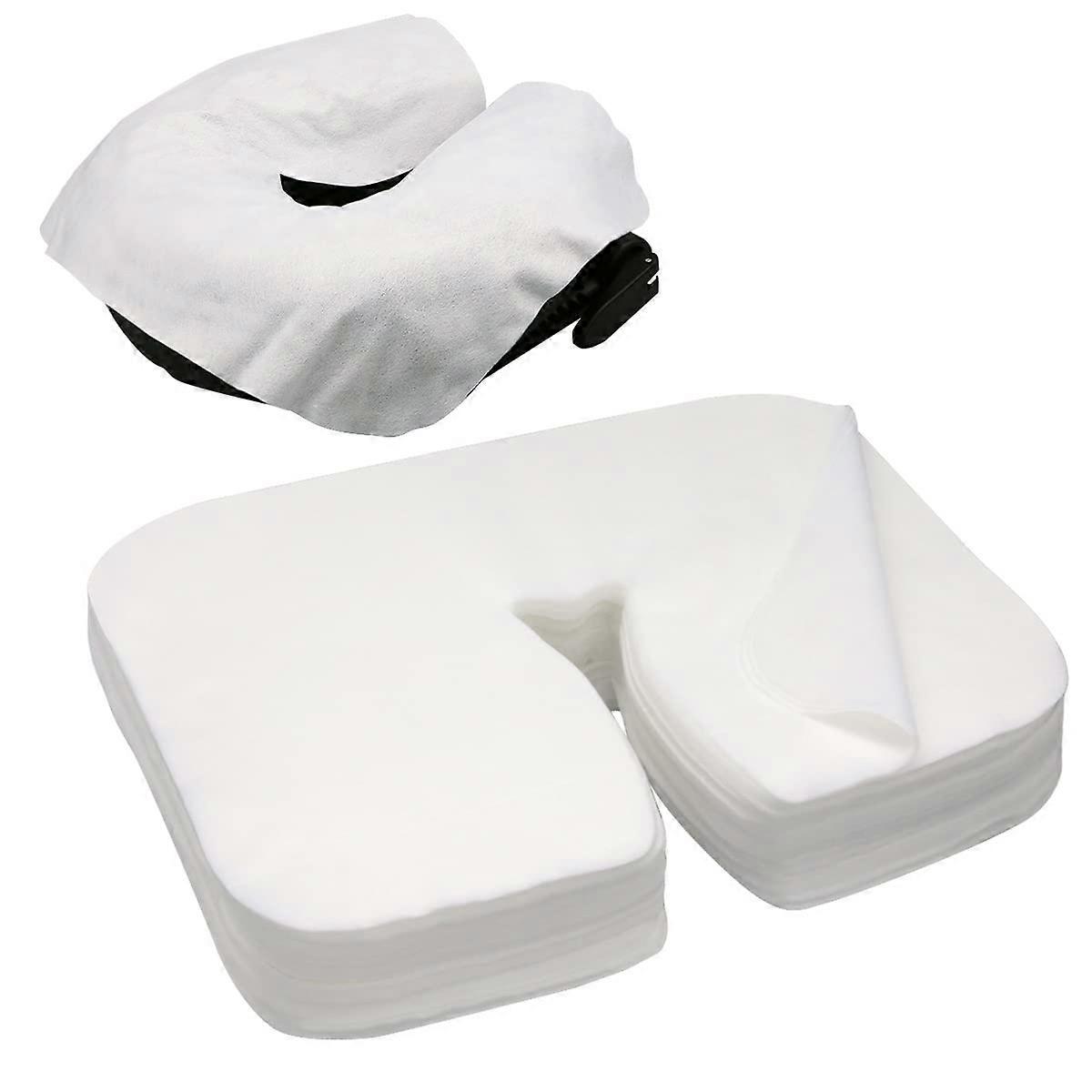 Disposable Massage Table Face Cradle Covers 200 Count Soft Hygienic Universal Fit Headrest Sheets