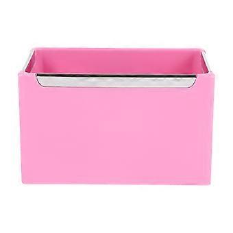 Hängender Futternapf für Kaninchenkäfige, quadratisch, mit Bolzenhalterung, rosa