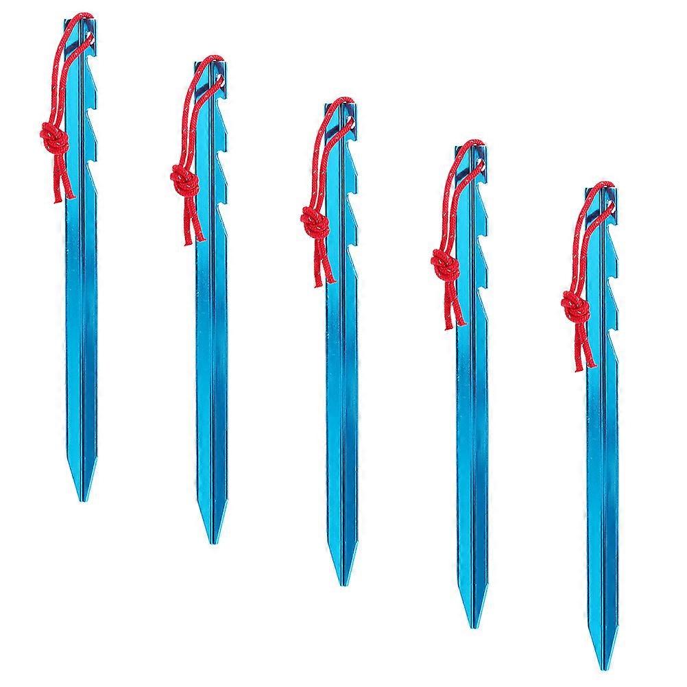 Camping Tent Stakes Aluminum Alloy for Tent Use 5Pcs Triangular Pegs