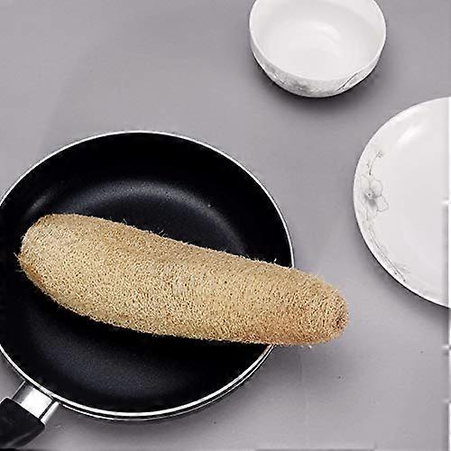 Natural Loofah Sponge with Versatile Scrubbing Power for Kitchen and Pot Drainage