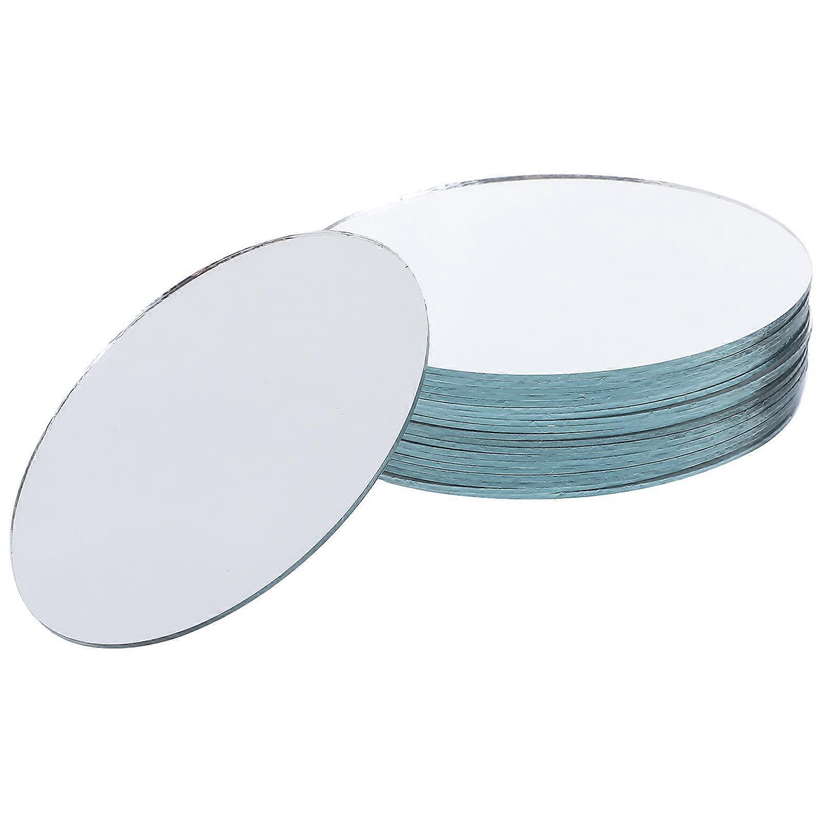 Transparent Oval Mirror Pieces for DIY Makeup Mirror Use 80Pcs