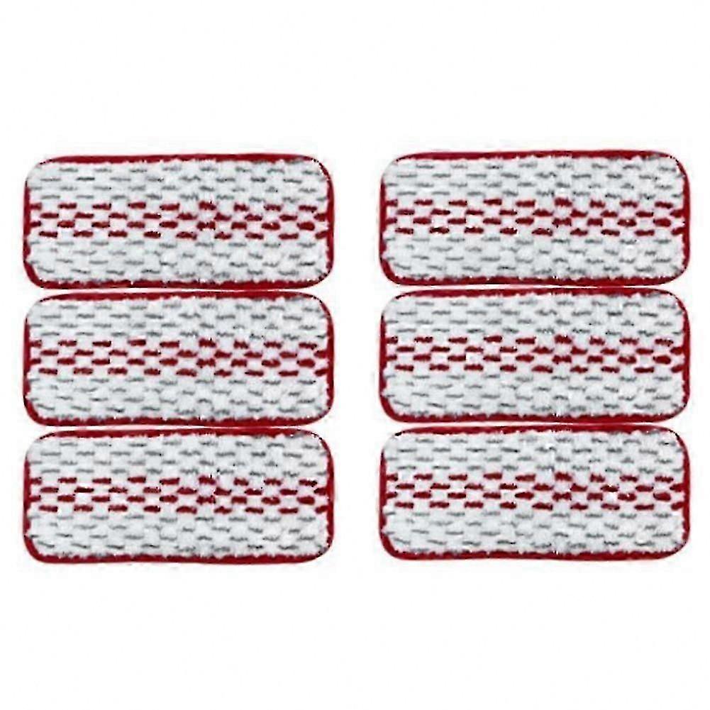 6-Pack Microfiber Mop Pads Compatible with Easy Clean Floor Mop Accessories