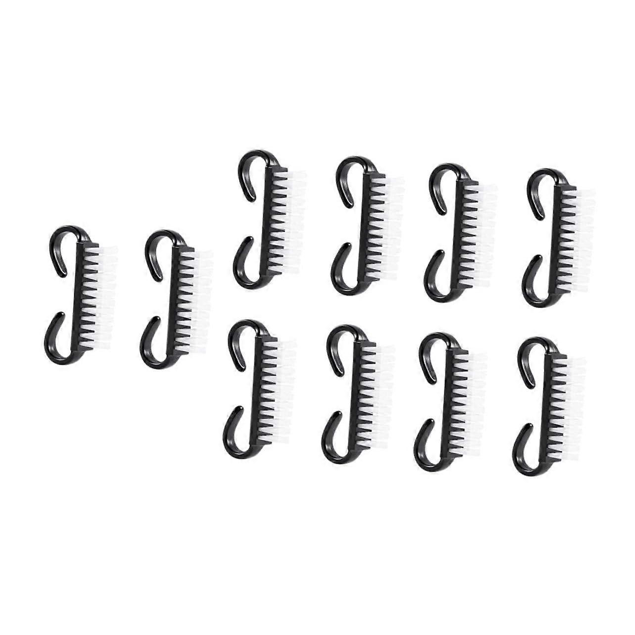 Nail Brush Set for Efficient Dust Removal and Manicure Cleaning, 10pcs Durable Ergonomic Tools