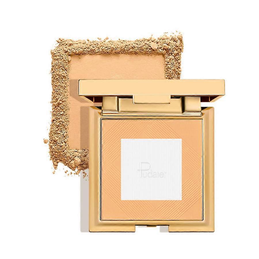 Matte Compact Powder 03# Long Lasting Oil Control Full Coverage Lightweight Face Powder 10g