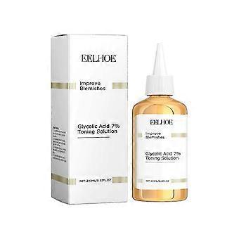 EELHOE Glykolsäure 7% Toner, sanfte Inhaltsstoffe nähren und befeuchten die Haut, erfrischende und nicht klebrige Hautpflegelotion