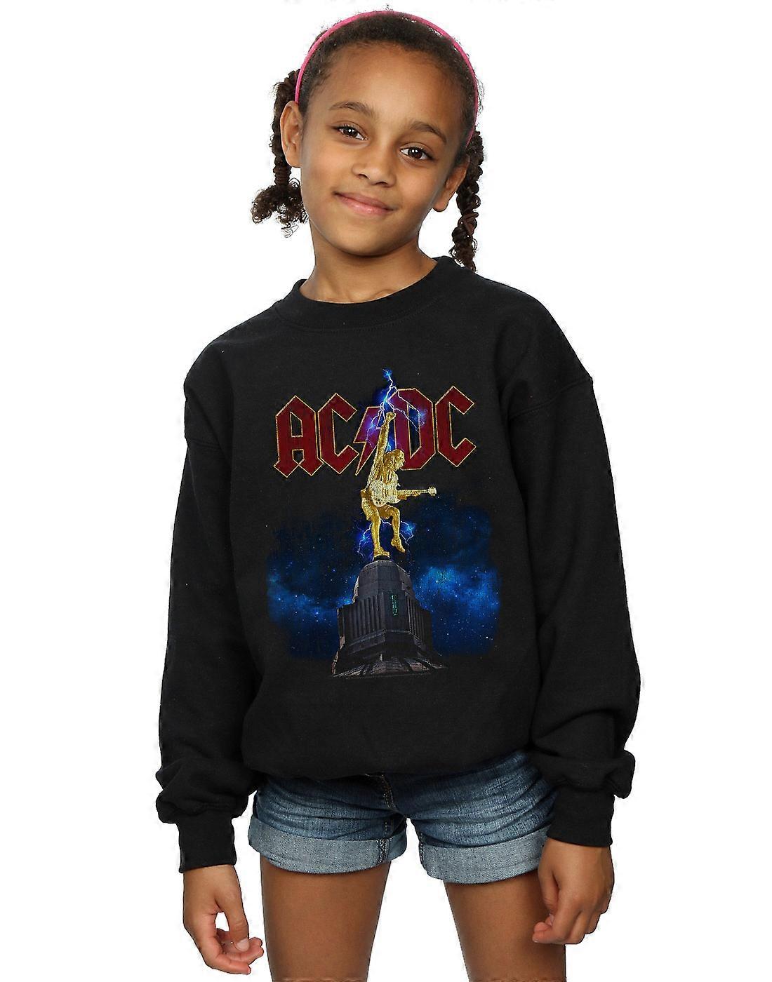 AC/DC Mädchen steife Oberlippe Lightning Sweatshirt