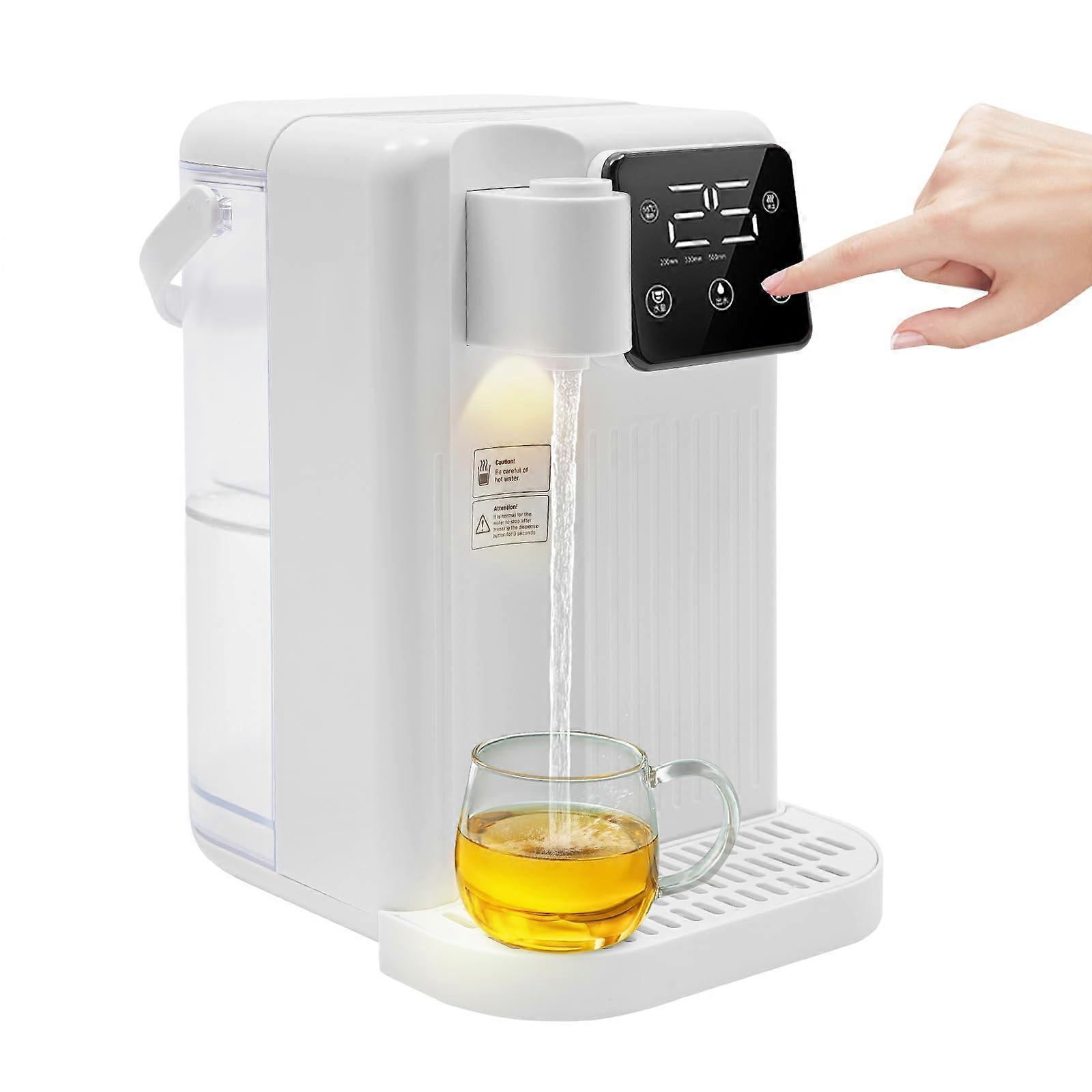 Instant Hot Water Dispenser 1700W 3Second Fast Heating Electric Kettle with Touch LED Control White