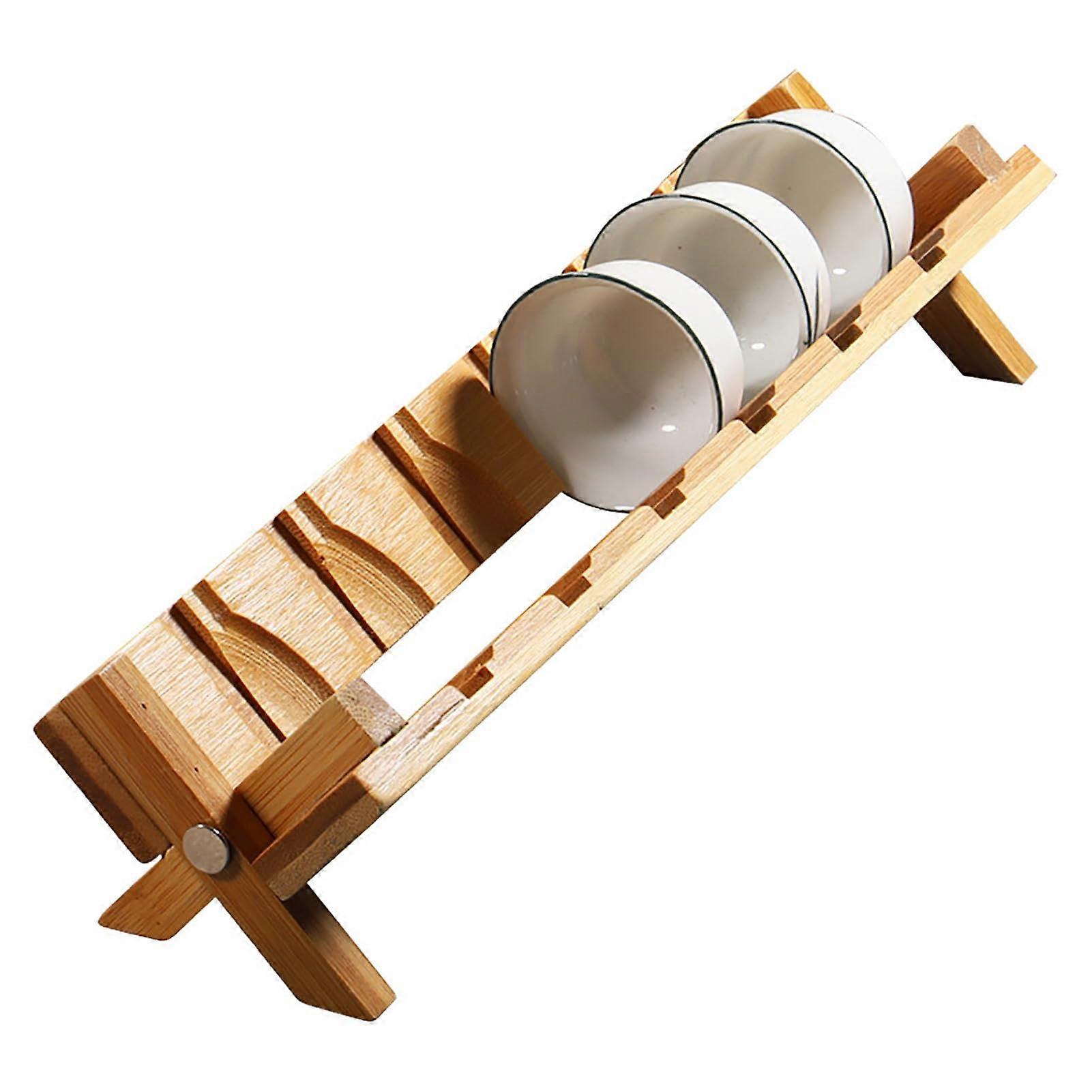 Foldable Coffee Cup Holder Stand with Builtin Drainage Rack for Kitchen and Office Storage