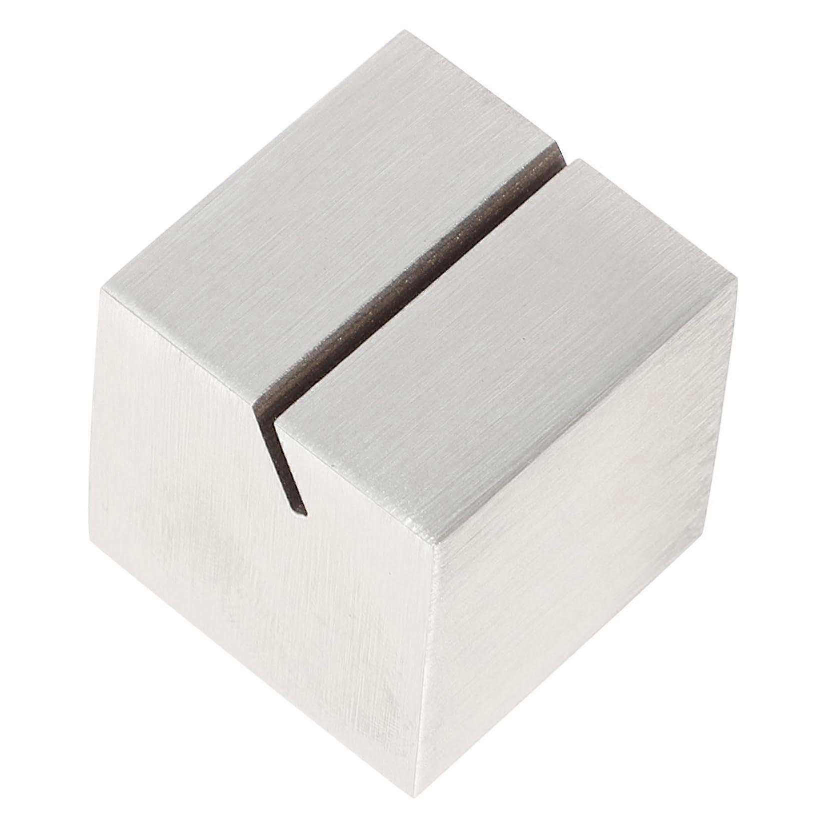 Stainless Steel Table Sign Holder with Solid NonSlip Base for Menus and Event Card Display