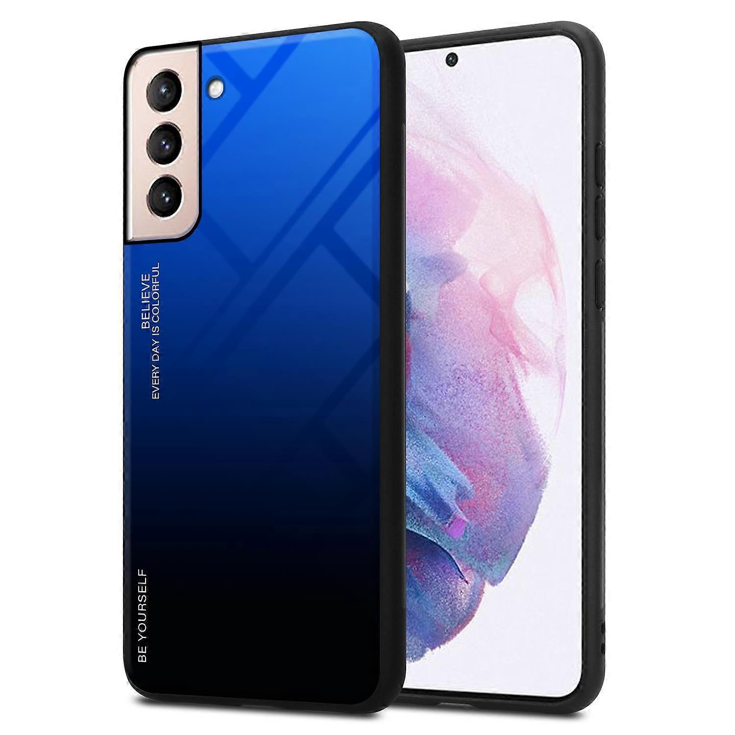 Samsung Galaxy S21 PLUS TPU Case - Back Cover with Protective Glass - Two-tone