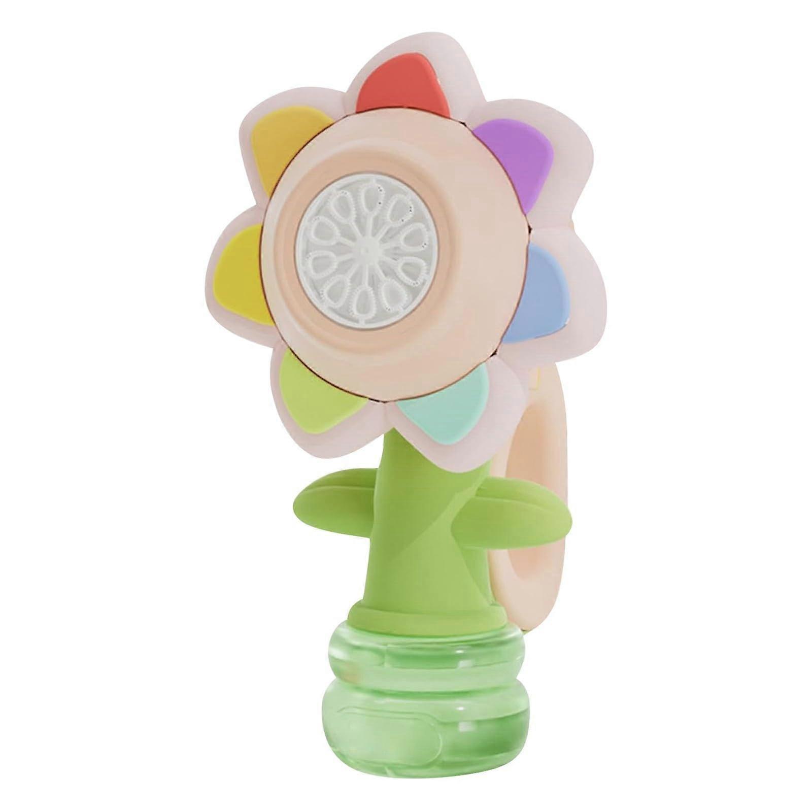 Kids Rotating Bubble Machine with 120ml Liquid, Automatic Party Bubble Maker for Toddlers Boys